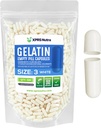 XPRS Nutra Maat 3 Lege Capsules - 500 Lege Gelatine Capsules - Pillen DIY Capsule Vulling - Pure Bovine Pillen Gel Caps Vulbare Do-It-Yourself Vitaminen en Supplementen (White)