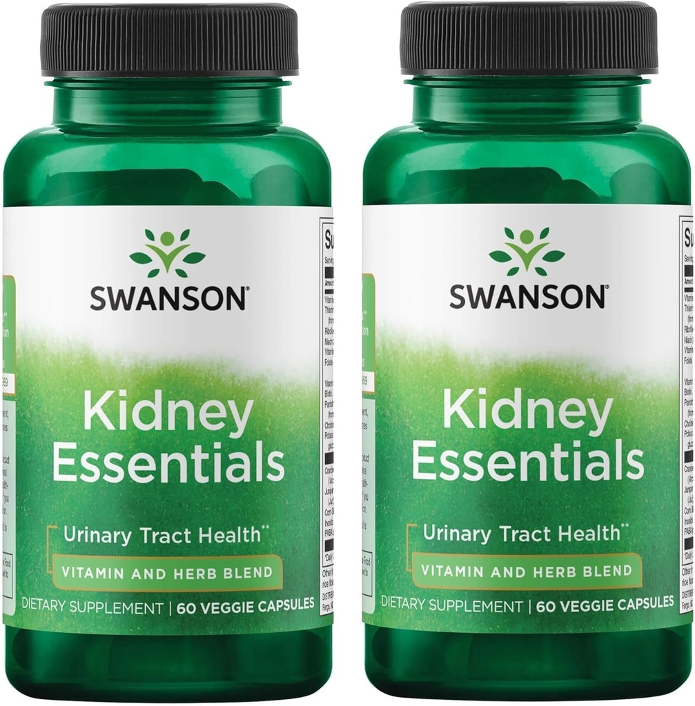 Swanson Nier Essentials 60 Veg Capsules (2 verpakkingen)