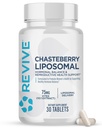 Revive MD Chasteberry Supplement voor vrouwen - Chaste-Berry Liposomal (Vitex Agnus-Castus) - Ondersteunt de gezondheid van vrouwen, Hormonenbalans en vruchtbaarheid (30 tabletten, 30 porties)