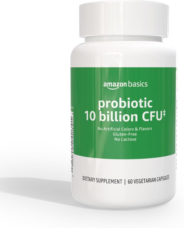 Basics Daily Probiotic, 10 miljard actieve culturen, ondersteuning van spijsverterings- en intestinale gezondheid, capsule, 60 tellen, twee maanden aanbod