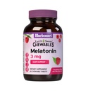 Bluebonnet Voeding EarthSweet Melatonine 3 mg Snelwerkende Snel Oplossen Nachtrust en Rustige Slaap Steun - Slaaphulp - Glutenvrij, Veganistisch - Raspberry Flavor - 60 Kauwtabletten