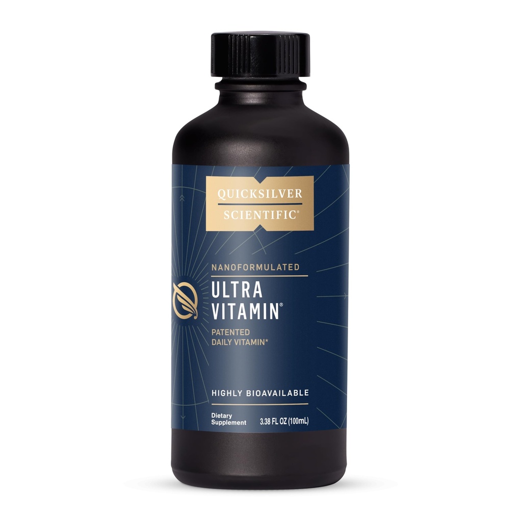 Quicksilver Scientific Liposomal Ultra Vitamin - Liquid Multivitamine & Antioxidant Supplement for Energy, Liver Health & Brain Support - Bioactive B Complex, Vitamin C, D, E & K (100ml)