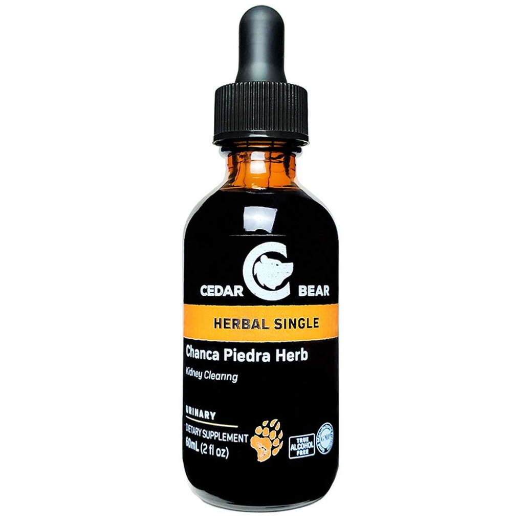 Cedar Bear Chanca Piedra (Phylanthus niruri) Liquid Herbal Supplement dat helpt bij het wissen van galblaas en nieren, ondersteunt lever, hart- en vaatziekten, ademhaling en spijsvertering 2 FL Oz