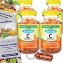 Choice Bundle Spring Valley Zero Sugar Vitamin C Gummies Dieetsupplement 250 mg 120 Ct 4 pk (480 Totaal) + Vitamine Guide & Pill Container (6 items)!
