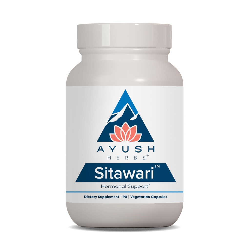 Ayush Kruiden Sitawari - Shatavari Capsules for Women, Shatavari Root Supplement, Hormone Balance for Women, Natural Female Reproductive Support - 90 Vegetarische Capsules (1 telling)