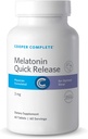 Cooper Complete - Quick Release Melatonine - 3 mg Fast Dissolving Tablet, Slaapondersteuning Supplement - 60 tabletten per fles. Verpakking van 2