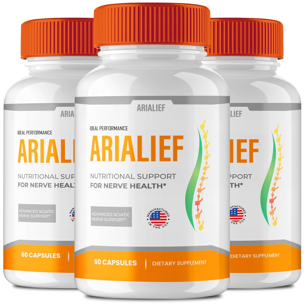 Arialief Brain Supplements for Memory and Focus Capsules, Aria LIEF Advanced Formula Brain Health Support Pills Maximum Strength Nootropics Arialief All Natural Support Pills Reviews (3 Pack)