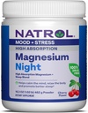 Natrol Magnesium Nacht 325 mg, Hoge Absorptie Magnesium en Slaap Blend om te helpen de geest te kalmeren, ontspannen het lichaam en bevorderen betere slaap, 16,3 OZ van Cherry-smaak poeder, Tot een 60-daagse levering