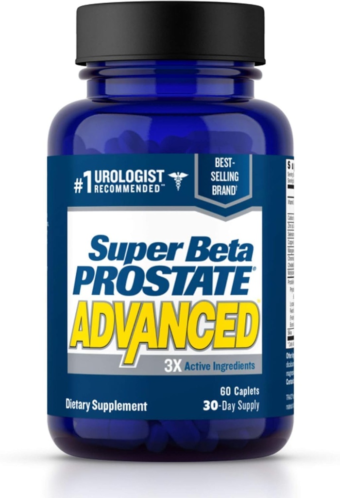 Super Beta Prostaat Geavanceerde Prostaat Supplement voor mannen  Beta Sitosterol niet Zag Palmetto. (60 Caplets, 1-Battle)