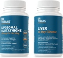 Dr. Tobias Lever 21 dagen Reiniging en liposomale Glutathion - Ondersteunt lever detox, Immuunfunctie, en energieniveaus - Veganistisch, Non-GMO