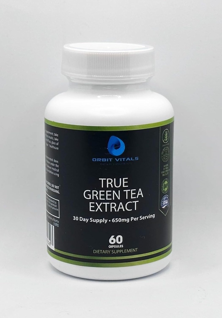 True Groene Thee Extract: Premium Groene Thee Extract voor verbeterde energie, Immune Ondersteuning, en algemene Wellness - Antioxidant-Rich Formule voor mannen en vrouwen