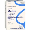 Foster & Thrive Borstcongestie Slijm Extended Release, 600 mg Guaifenesin Relives Borstcongestie Veroorzaakt door overtollig slijm, (Vergelijk met Mucinex 12 uur Extended Release), 40 tabletten