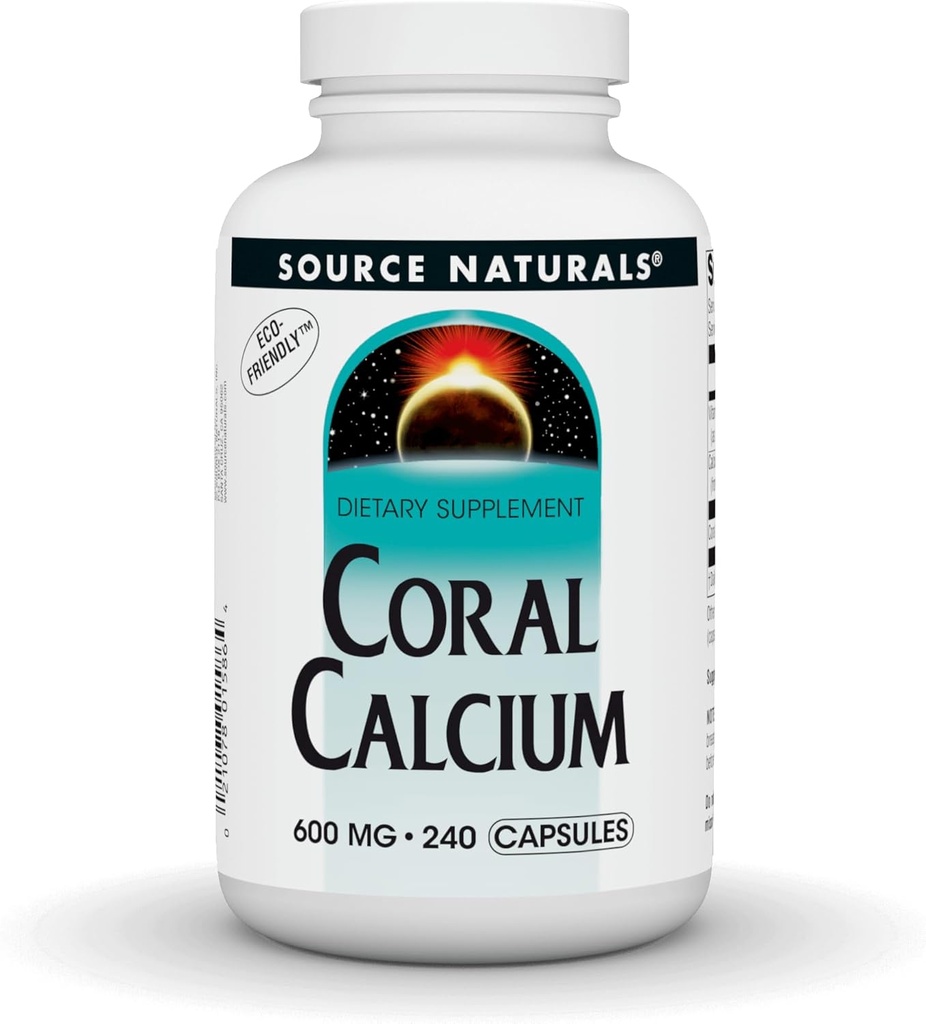 Bron Naturals Coral Calcium - 600mg - 240 Capsules