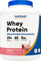 Nutricost Wei eiwitconcentraat (Strawberry Milkshake) 5LBS - Glutenvrij en GGOvrij