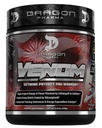 DRAGON PHARMA Venom Extreme Potency Pre-Workout, Laser Sharp Focus + Energy, Intense Performance, Bewezen Ingrediënten voor Enhanced Vasodilatation & Endurance (40 Servers, American Juice)