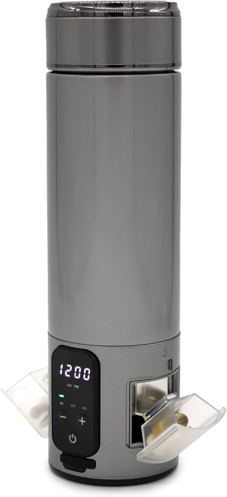 e-Pill Smart Roestvrij stalen waterfles pil Organisator en Medicine Herinnering