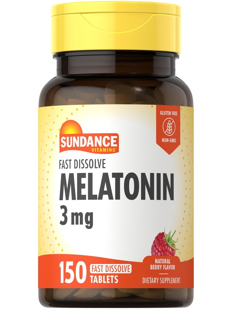 Sundance Melatonine Fast oneffen 3mg 