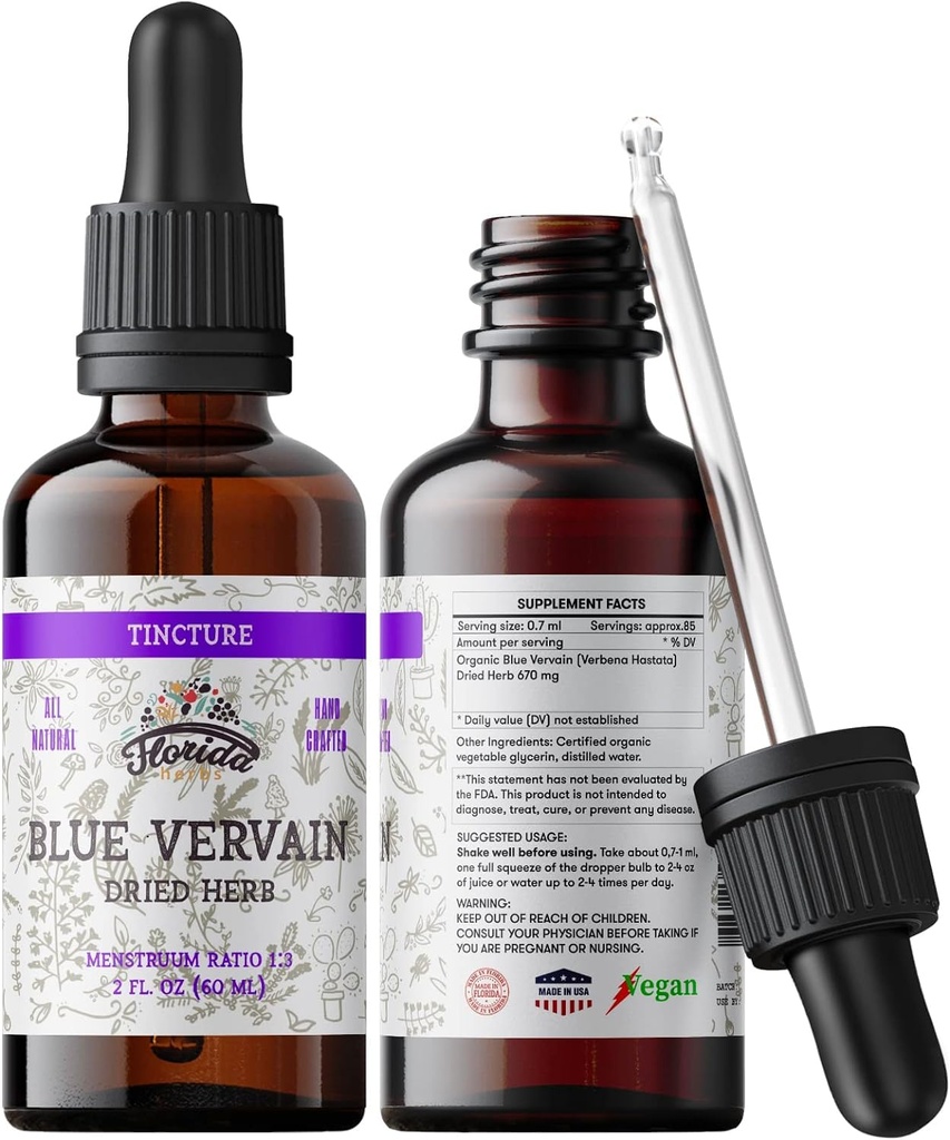 Blue Vervain Herb Organic Extract 