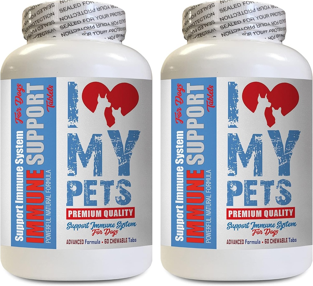 Hondenallergieën Pillen - Honden Immune Ondersteuning - Booster - Gezonde PET - Supplement - Hondenlever Ondersteuning Supplement - 120 Treats (2 flessen)