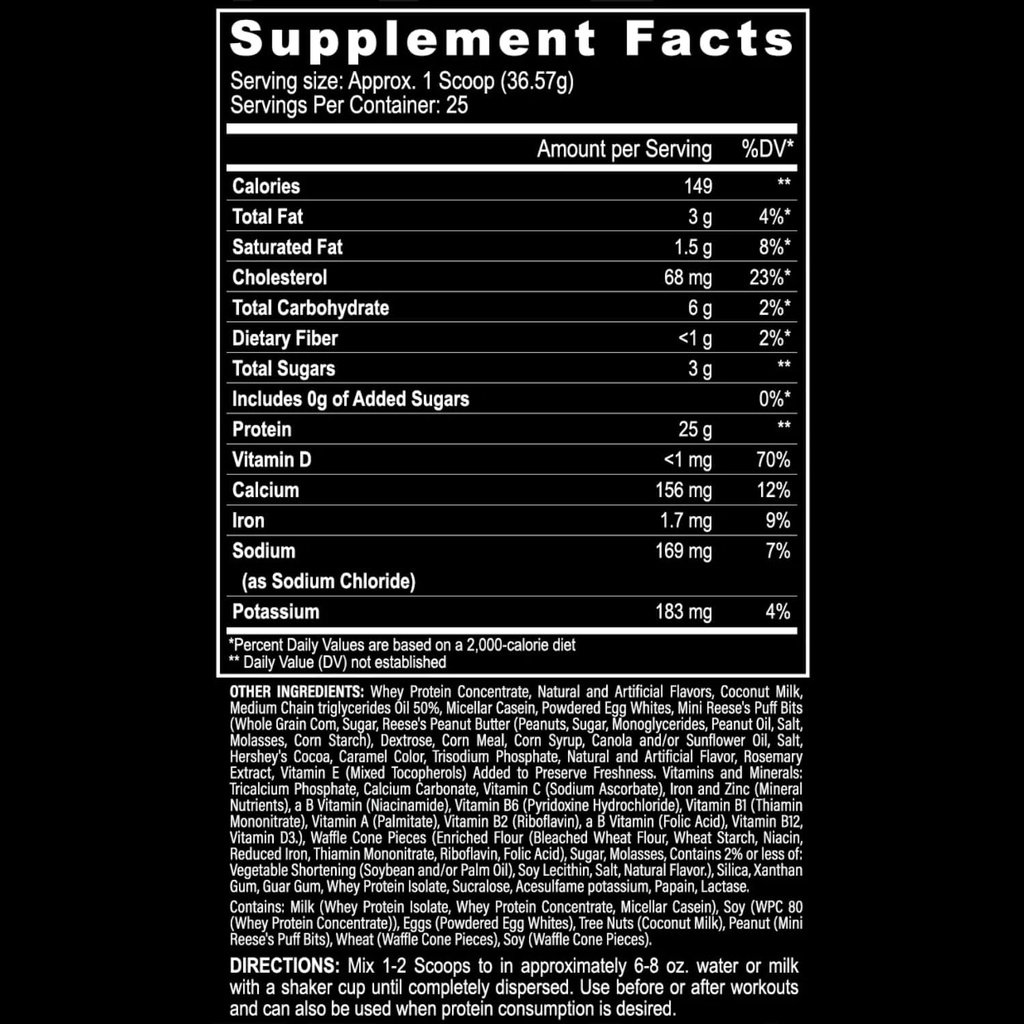 Wereldwijde Voedingsbundel Compatibel met Black Magic Protein Powder - Multi-Source Protein Wei, Ei & Caseïne Complex met Enzymen & MCT- 2LB Monster Mash Flavor met Multi-Purpose Keychain