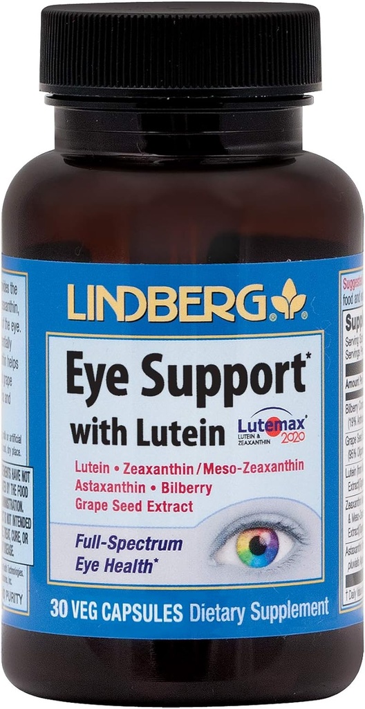 Lindberg Eye Support* met Lutein (30 capsules)