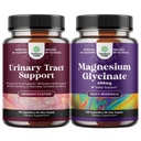 Bundel van D Mannose Capsules voor Urinaire Tract Gezondheid voor vrouwen Fast Acting Super Geconcentreerde Cranberry 90ct en Pure Magnesium Glycinate 400mg Per Serveren voor Mood Slaap en Ontspannen