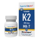 Superior Bron Vitamine K2 MK-7 (Menachinon-7) 300 mcg - Bone Strength & Health Support Supplement - Aids Healthy Heart Function - Bariatric-Friendly - 60 Sublingual Dissolving Tablets