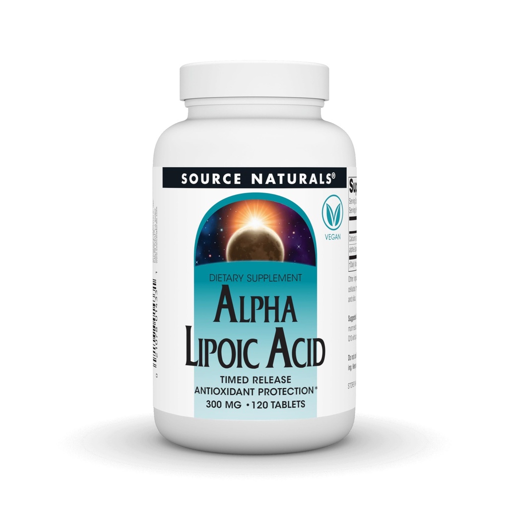 Bron Naturals Alpha Lipoïnezuur, Time Released Antioxidant Protection* - 120 Time release Tablets
