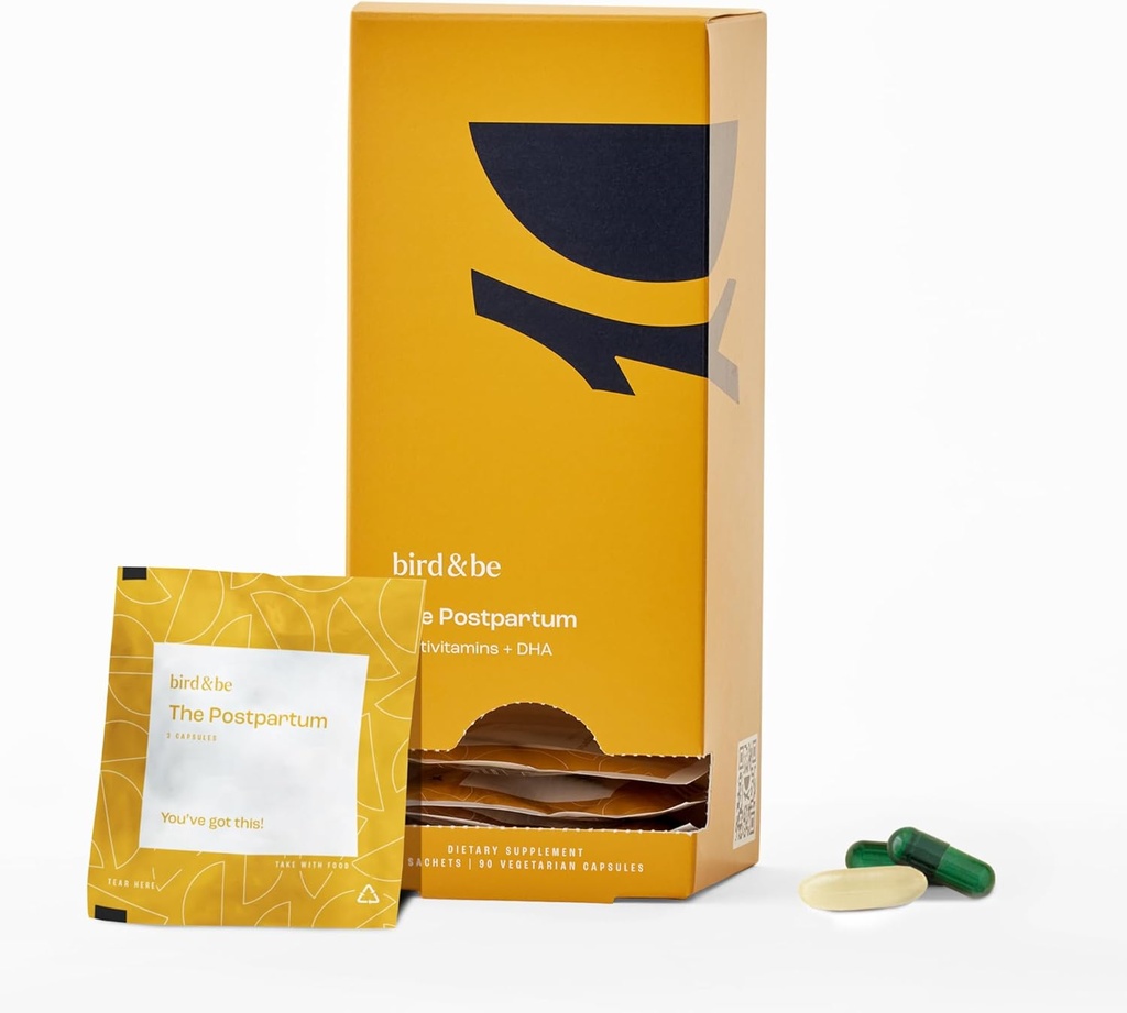 Het Postpartum - Vitaminen om je vierde trimester te voeden - Geformuleerd door artsen met voedingsstoffen om Hormonen te ondersteunen& Herstel - DHA (Omega-3), ijzer, Choline, B12-30-Day Supply