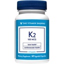 De vitamine Shoppe Vitamine K2-100 MCG (60 Vegetarische Capsules)