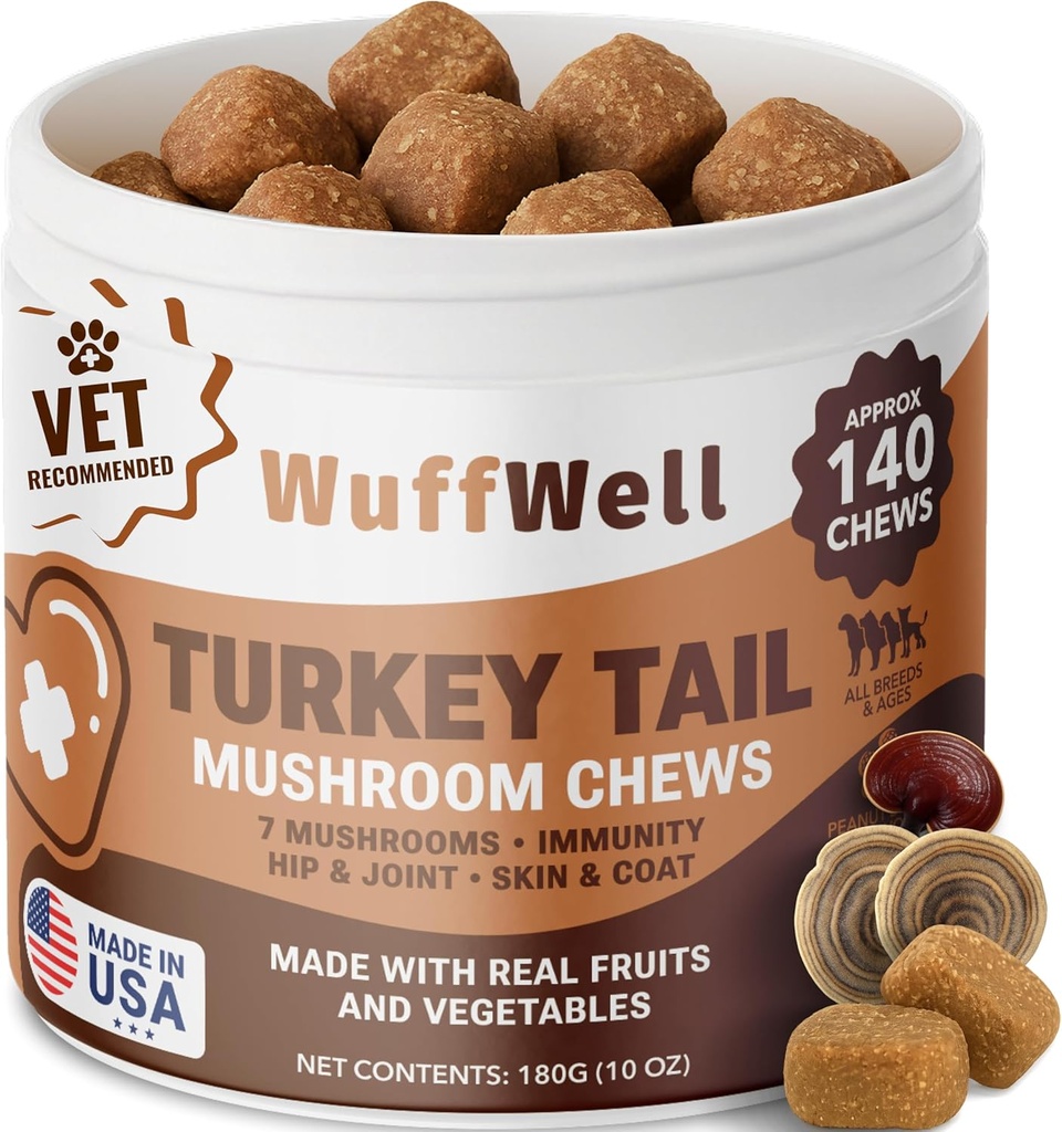 WuffWell Turkey Tail once for Dogs 