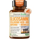 Glucosaminesulfaat met Hyaluronzuur, Boswellia, Black Pepper & MSM-supplement, 5-in-1 Joint Supplements for Men and Women 