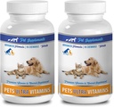 antioxidant voor katten - Ultra vitamines voor huisdieren - Honden en katten - Krachtige mineralen - kat Calciumsupplement - 2 fles (180 kauwgom)