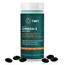 Iwi Omega-3 Sport, 60 Softgels (30 porties), Plant-based Vegan Algen Omega 3 met DHA, Oefening Herstel Ondersteuning Dieetsupplement, Krill & Fish Oil Alternatief, Geen Fishy Aftersmaak