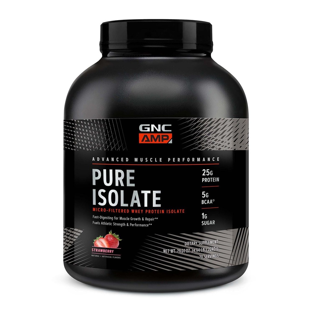 GNC AMP Pure Isolaat Wei Proteïne - Aardbei (70 porties)