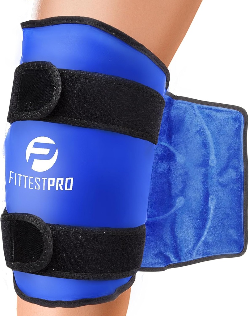 Fittest Pro Knie Ice Pack Wrap for Pain Relief, Herbruikbare Hot and Cold Therapie Wrap for Swelling, Recovery, and Therapy for Artritis, Meniscus Tear and ACL