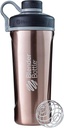 BlenderBattle Radian Shaker Cup Geïsoleerde roestvrij stalen waterfles met draad Whisk, 26-Ounce, koper