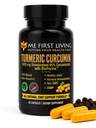Me First Living Turmeric Curcumin 1000 mg 95% Curcuminoïden, Bioperine 10 mg, 19x meer potent dan anderen, verhoogde absorptie, non-GMO, biologische kurkuma, veganist, glutenvrij, 60 capsules