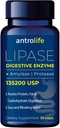 ANTROLIFE Digestief Health Supplement - Enzymen met Lipase Nutritional Supplements & Amylase for Digestief Comfort - Dieetsupplement - 59 Capsules