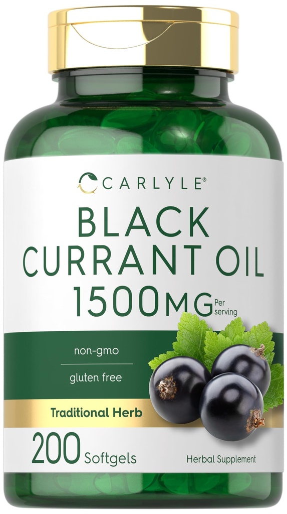 Carlyle Black Currant Oil Softgels 1500mg 
