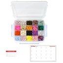 20 Compartiment Grote Pillenkast met luchtdichte Seal - Siliconen pakking Waterdichte Med Box met Medicijnkaart (20 Compartiment, 1 Pack)