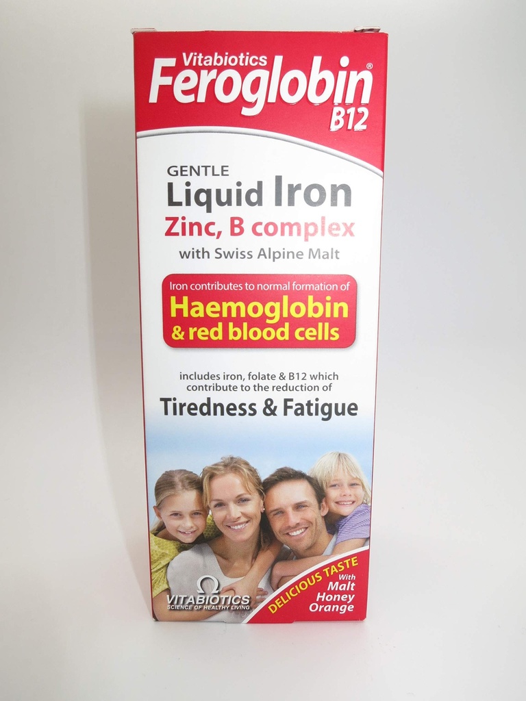Feroglobine Vitabiotica -B12 IJzer Supplement Liquid 200Ml door Feroglobine