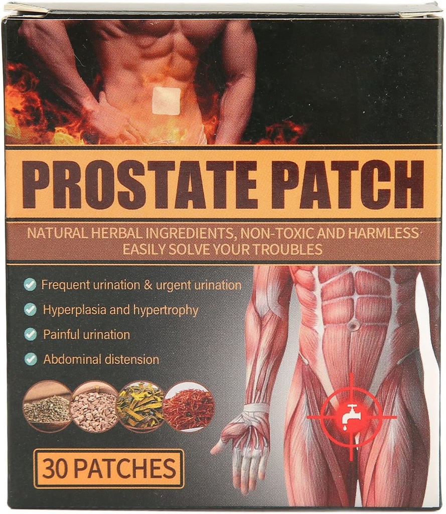 Prostaat Care Patches, 30Scs Discomfort Relieving Man Prostate Health Treatment Navel Patch Blader Patches voor Prostate Health Promote Navel Urination
