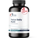 Designs for Health Methylated Multivitamine for Women & Men - Twoice Daily Multimineral Supplement & Multivitamine Without Iron + Methylated B12 and Folaat, Vitamine C, K, D, E + More (240 Capsules)
