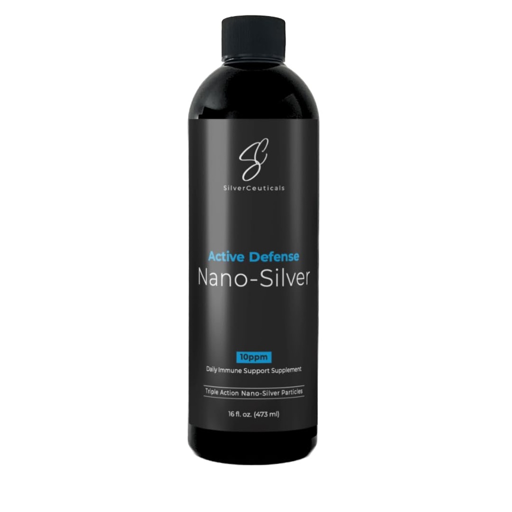 Colloïdaal Silver W/Nano Technology - 10ppm 16oz - 8x effectiever - Natuurlijke Immune Support - Save The Sick Days - Ages 5 & Up - Outperforms Higher PPM Silvers - No Taste & Smell - 3rd Party Tested