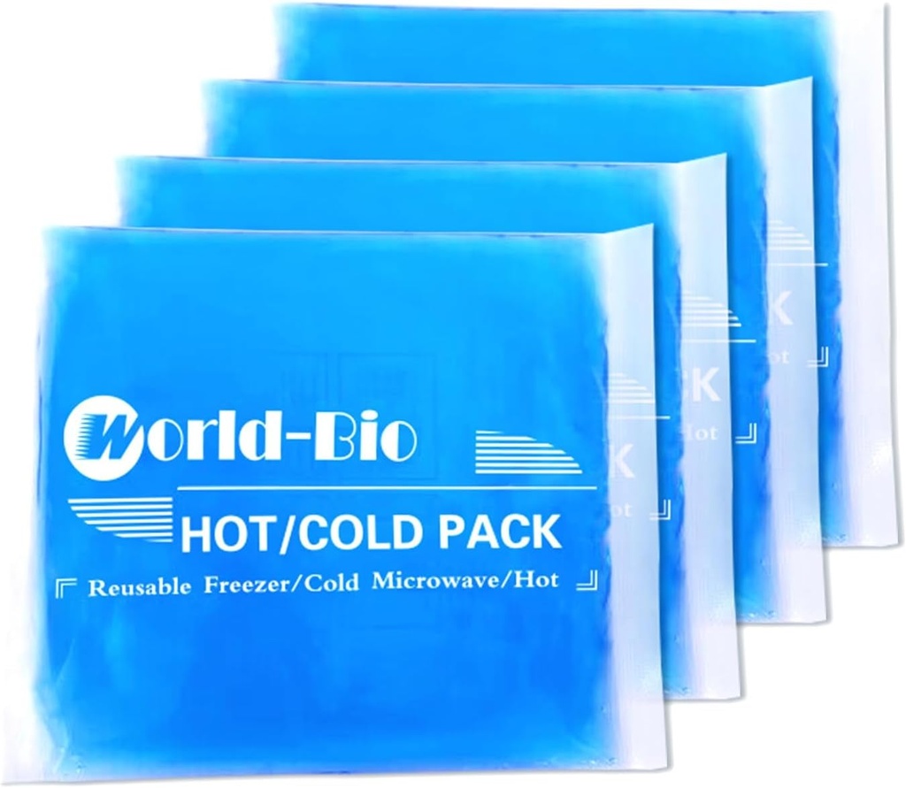 Gel Soft Flexibele Ice Packs voor Verwondingen, Herbruikbare Koude Pack, Warme Koude Compress voor Gezamenlijke &Muscle Pijn, Chirurgie Herstel, Ontsteking, Zwelling, Gezicht, Hoofd, Pols, Enkel&Foot Schade, 4 Pack-5.1"x6.3"