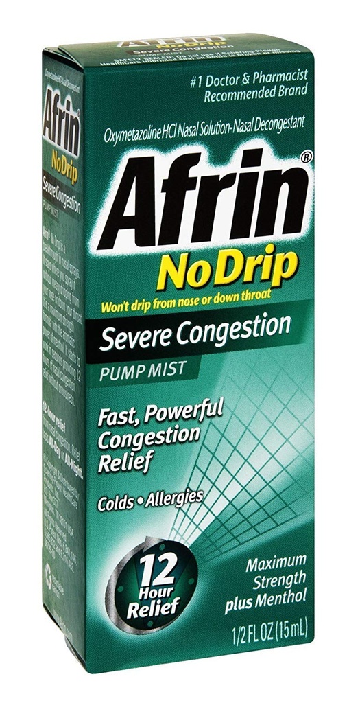 Afrin Geen druppels Ernstige congestie Pump Mist 15 ml (verpakking van 6)