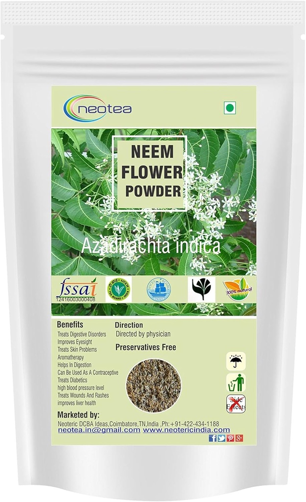 neotea Azadirachta Indica Neem Flower Powder Veppam Poo 200 GM Neem Flower(Veppam) Powder 