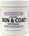 Hondenhuid & jas Supplement Kauwen - Huidgezondheid Kauwbaar supplement voor alle leeftijden en rassen - bevordert gezonde huid & Lustrous Coat - Rijk aan omega vetzuren & vitamines